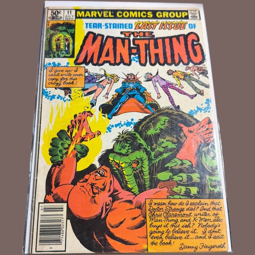 Man-Thing #11 Marvel Comics Group 1977 Bronze Age Comic Chris Claremont Doctor